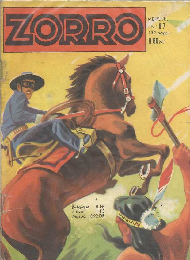 Scan de la Couverture Zorro n 87